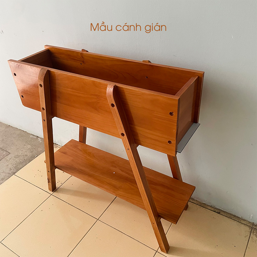 Chậu gỗ mầu cánh gián