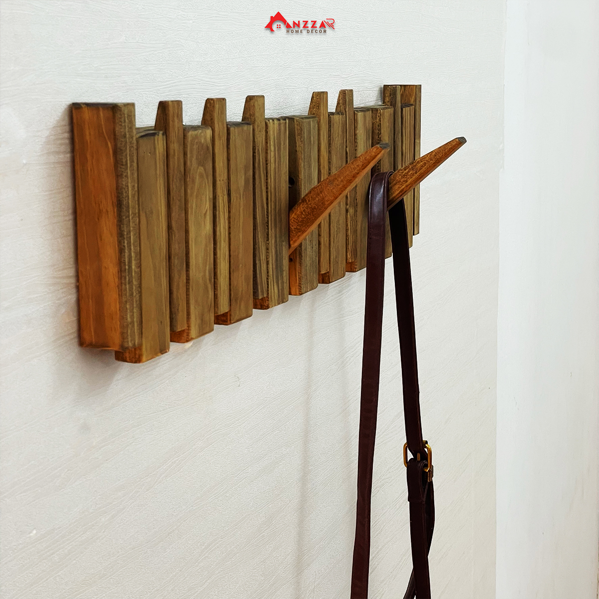 Móc Gỗ Treo Tường Kiểu Phím Đàn Piano Mẫu Vuông 20 Móc treo quần áo nhỏ gọn và tinh tế