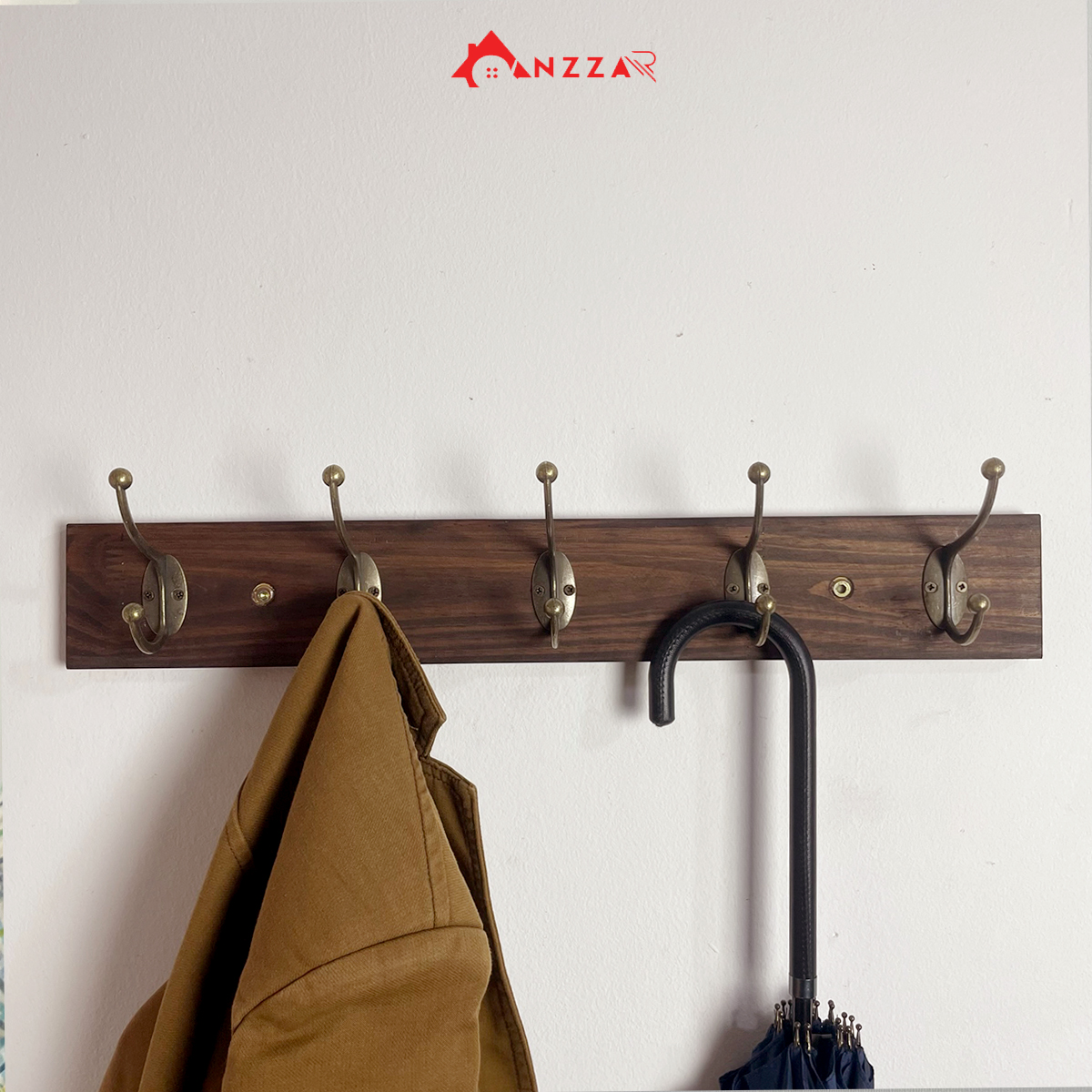 Móc gỗ treo quần áo nhiều kích thước cao cấp màu nâu socola MG-01 22 Móc gỗ treo quần áo nhiều kích thước