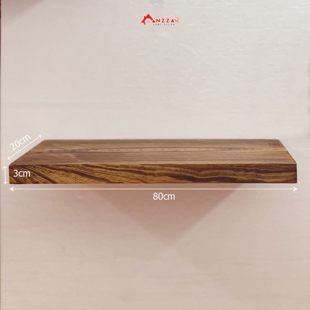 Kệ gỗ gắn tường kích thước 80x20x3cm